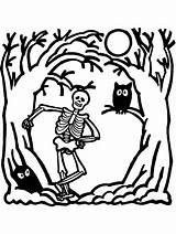 Skeleton Printable Coloring Pages sketch template