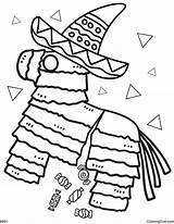 Cinco De Mayo Pinata Coloring Page sketch template