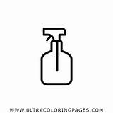 Spray Bottle Coloring Page  Ultra Pages sketch template