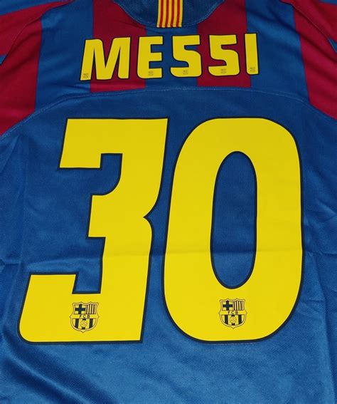 Barcelona 2005/06 Messi #30 UCL Final Football Soccer Retro Jersey Nike New S | eBay