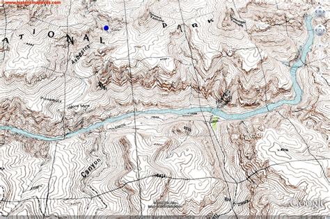 Grand Canyon Elevation Map