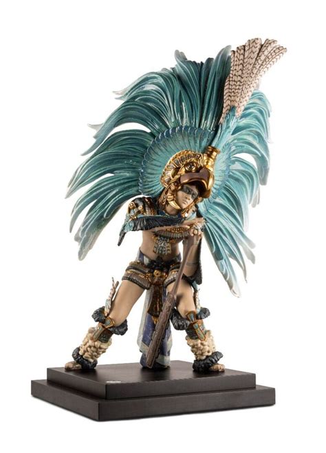 Aztec Dance High Porcelain Sculpture. Limited edition