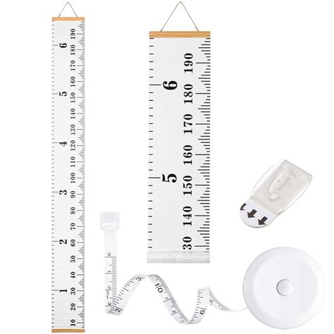Buy 79 x 8 Inch Baby Growth Chart Baby Height Chart Removable Canvas Ruler Growth Chart Kids ...
