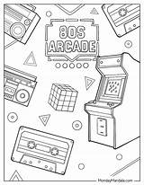 80s Coloring Pages Free PDF Printables sketch template
