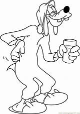 Goofy its Bedtime Coloring Page For Kids  Free Printable sketch template