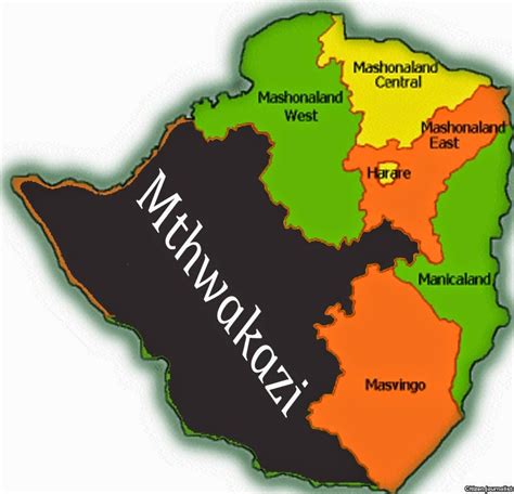 Zimbabwe Ethnic Map