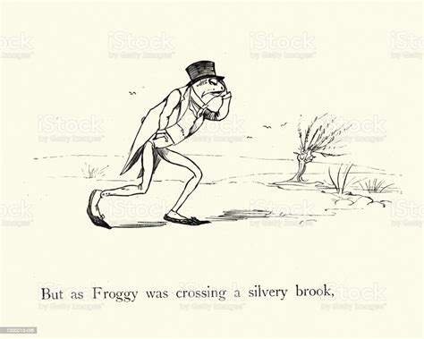 Frog He Would Awooing Go Nursery Rhyme As Froggy Was Crossing A Slivery ...