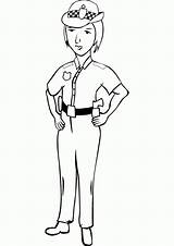 coloring Pages police officer sketch template