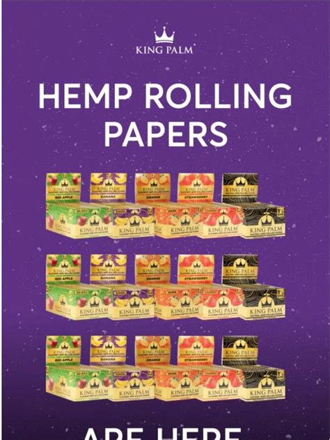 King Palm: Hemp Rolling Papers Are Here. | Milled