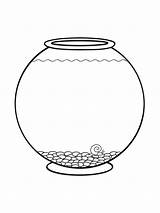 Fish Bowl Coloring Pages sketch template