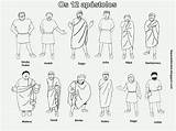 The 12 Disciples Coloring Sheet Pages sketch template