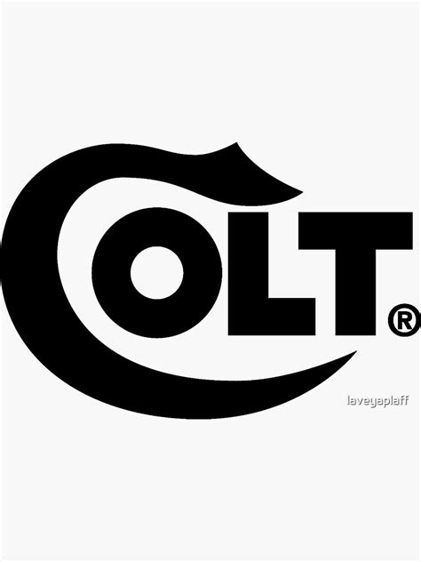 "Colt Logo Gun" Sticker for Sale by laveyaplaff | Redbubble