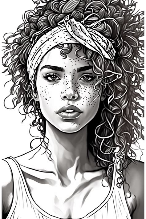 Embrace your free-spirited side with this AI-generated boho-style coloring page 🌈 Let your ...