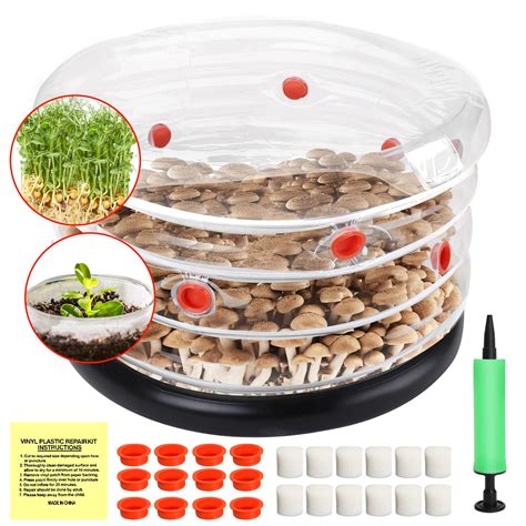 Buy Mushroom Monotub Kit, Home Inflatable Mushroom Grow Kit Mushroom Fruiting Chamber, Save Your ...