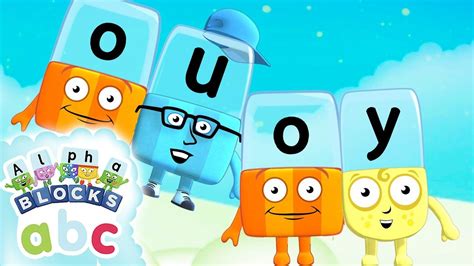 Alphablocks - Long Vowels: OU and OY! | Phonics | #HomeSchooling