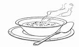 Bowl Of Soup Coloring Pages Clip Art 25649 sketch template