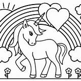 Unicorn Printable Coloring Page sketch template