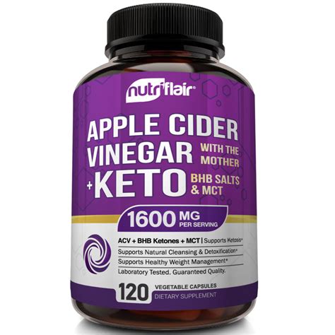 Apple Cider Vinegar plus Keto BHB Supplement From NutriFlair