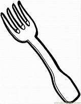 Fork Coloring Page At GetDrawings  Free Download sketch template