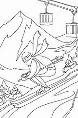 Skier coloring Page Online  Coloring For Adultscom sketch template