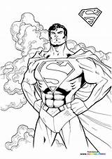 Superman Posing  Coloring Pages For Kids sketch template