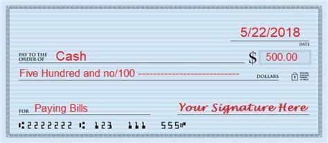 How To Write A Check To Cash - howtocx