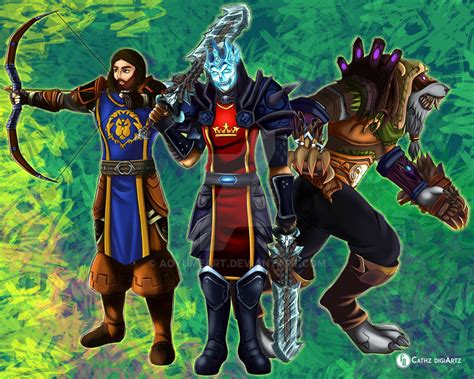 COMMISSION: World Of Warcraft Game Characters by aoyumeart on DeviantArt