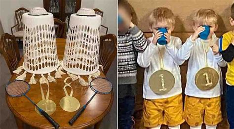 'Gold medal': Kiwi dad goes viral after amazing DIY Olympic costume for ...