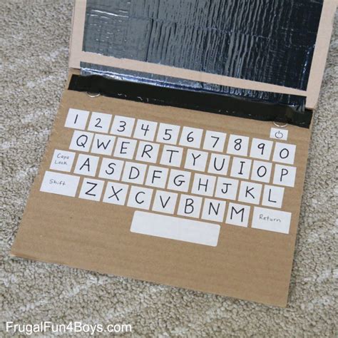 Literacy Learning with a Cardboard Laptop - Frugal Fun For Boys and Girls | Diy laptop, Kids ...