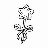 Premium Vector  Coloring Page With Doodle magic wand sketch template