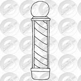 Barber Pole Drawing sketch template
