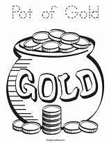 Pot Of Gold Coloring Page  Tracing Twisty Noodle sketch template