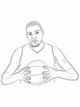 Kevin Durant coloring Pages sketch template