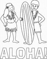 Free Hawaiian Coloring Page Download Png  sketch template