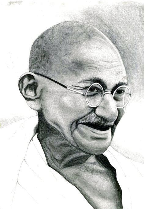 Buy Mahatma Gandhi Pencil Sketch Online @ ₹5999 from ShopClues