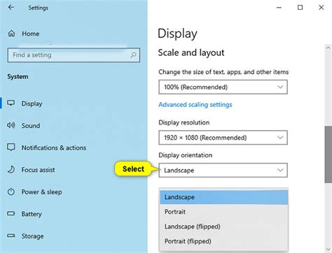 How to change screen orientation in Windows 10 - TipsMake.com