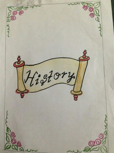 History Cover Page Ideas