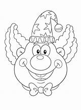 Funny Clown Face coloring Page  Download Print Or Color Online For Free sketch template