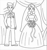 Bride And Groom coloring Page  ColouringPages sketch template
