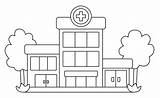 Hospital Buildings And Architecture – Free Printable Coloring Pages🌴  sketch template