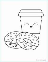 11 Free Printable Donut Coloring Pages sketch template