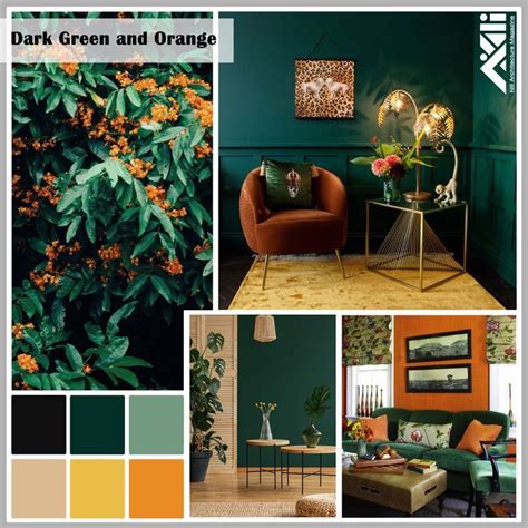 Green and orange interior design ideas Orange Accents Living Room ...