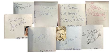 Lot Detail - A fine Vintage Autograph Album with 50 fine Autographs of ...