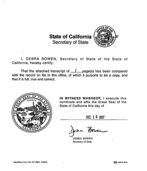 grace: california secretary of state - photos