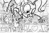 MLP Family Birthday Coloring Page  My Little Pony Pages sketch template