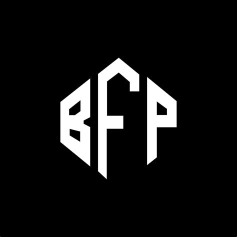 BFP letter logo design with polygon shape. BFP polygon and cube shape ...