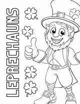 Leprechaun Coloring Pages For Kindergarten sketch template