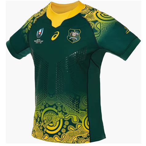 Australia | Rugby World Cup 2019 Away Kit - Cheap Soccer Jersey | Rugby jersey design, Australia ...