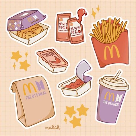 mnhchau Shop | Redbubble | Cute food drawings, Scrapbook stickers printable, Printable stickers