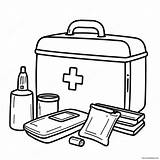 First Aid Kit Coloring Page 30424 24051 sketch template